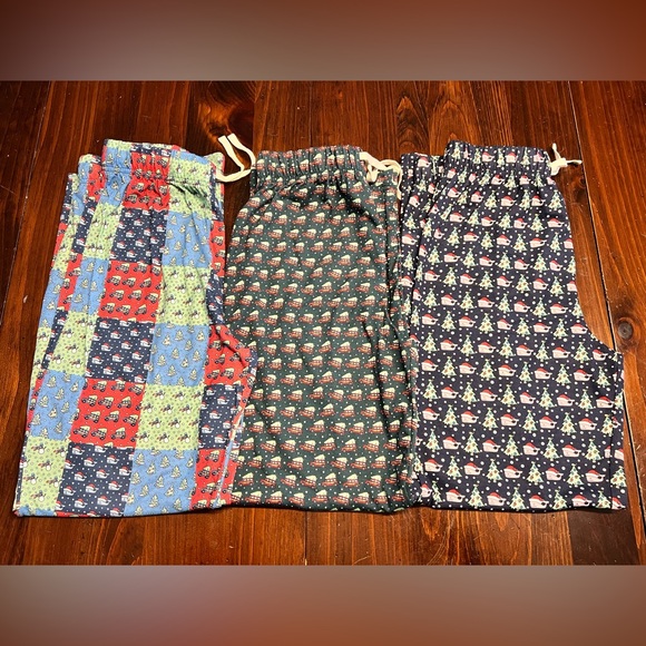 Vineyard Vines Other - Vineyard Vines Holiday Festive Kids Pajama Bottoms (lot of 3)